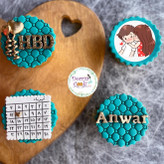 پک کاپ کیک تولد سبز سلطنتی
