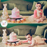 پک کاپ کیک دندونی تم صورتی و کرم