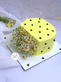 کیک گلدان بابونه