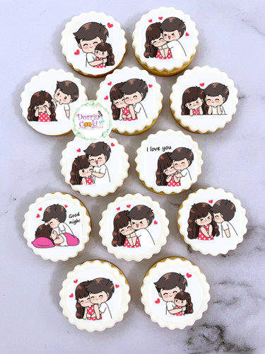 پک کوکی ۱۲ تایی استیکر لاو